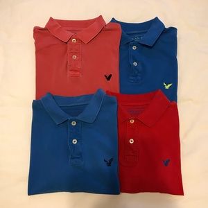 Bundle of 4 American Eagle polos